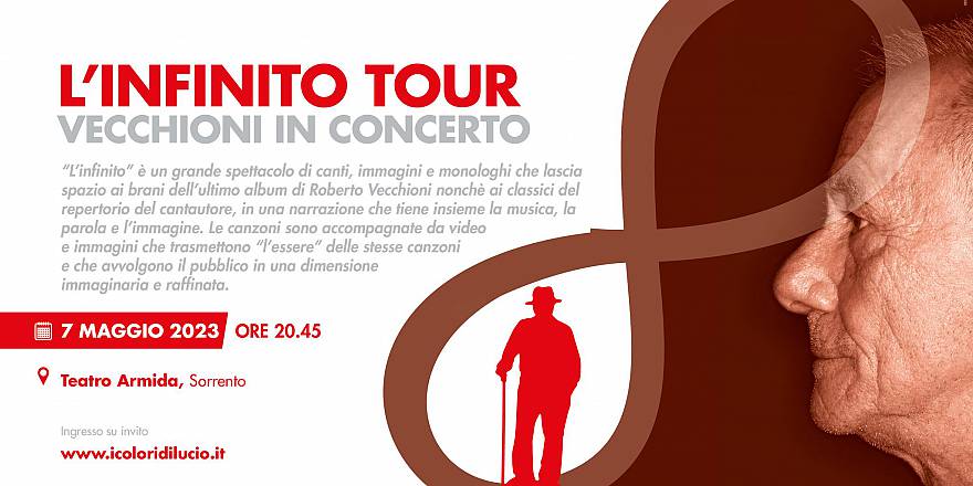 L’infinito tour roberto vecchioni in concerto a sorrento